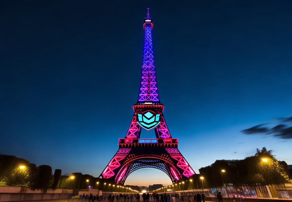 粉丝应援排面拉满，BLG队徽点亮埃菲尔铁塔。